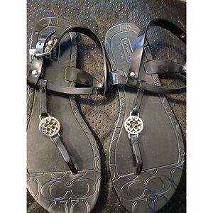 Women's Coach Black Sandals Size 6